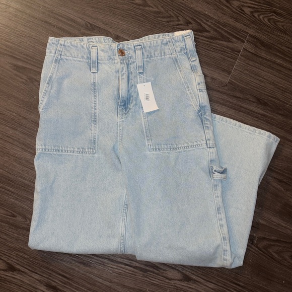 NWT Free People Major Leagues Wide Leg Crop Jeans - Picture 3 of 3